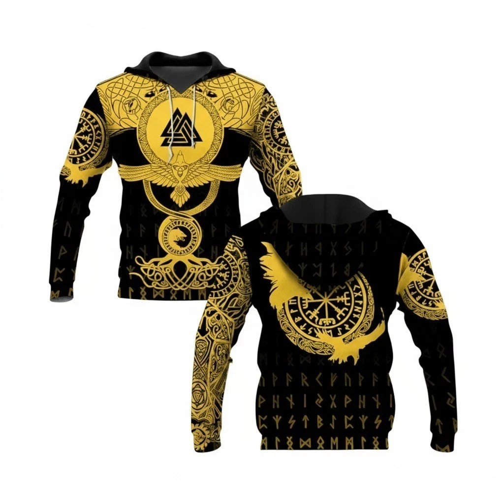 Viking 3D All Over Print Hoodie Unisex
