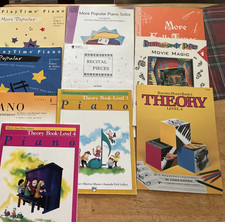 MUSIC BOOKS FOR PIANO-SHEET MUSIC/SOLOS/INSTRUCTION Lot Of 10