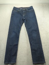 American Giant Jeans Mens 32x30 Straight Leg Dark Wash Indigo Denim Made In USA