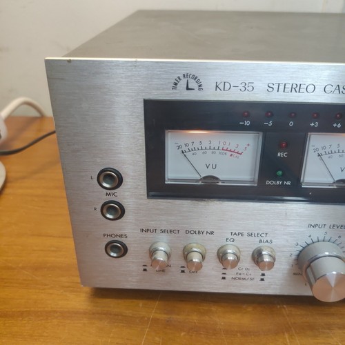 JVC KD-35J Vintage Cassette Deck Working-needs Service- Read Description - Picture 2 of 12