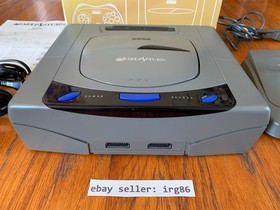 Sega Saturn HST-0004 gray Japanese console system complete in box + Virtua Stick