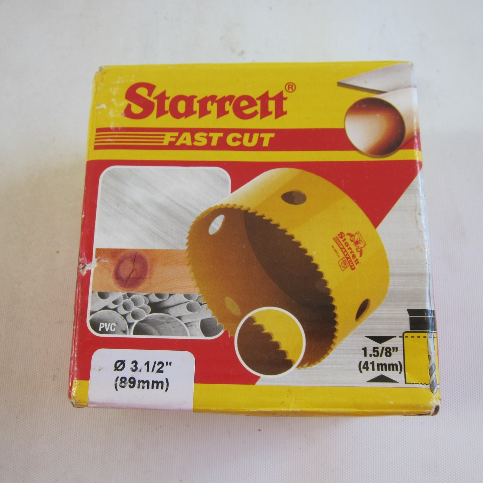 Starrett Yellow/Cobalt Holesaws - Fast Cut 89Mm 8470Tfch0312 (Box 1) - Image 3