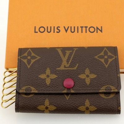 LOUIS VUITTON Multicle 6 Key Case 6 Pieces Monogram Fuchsia M60701 RFID (w