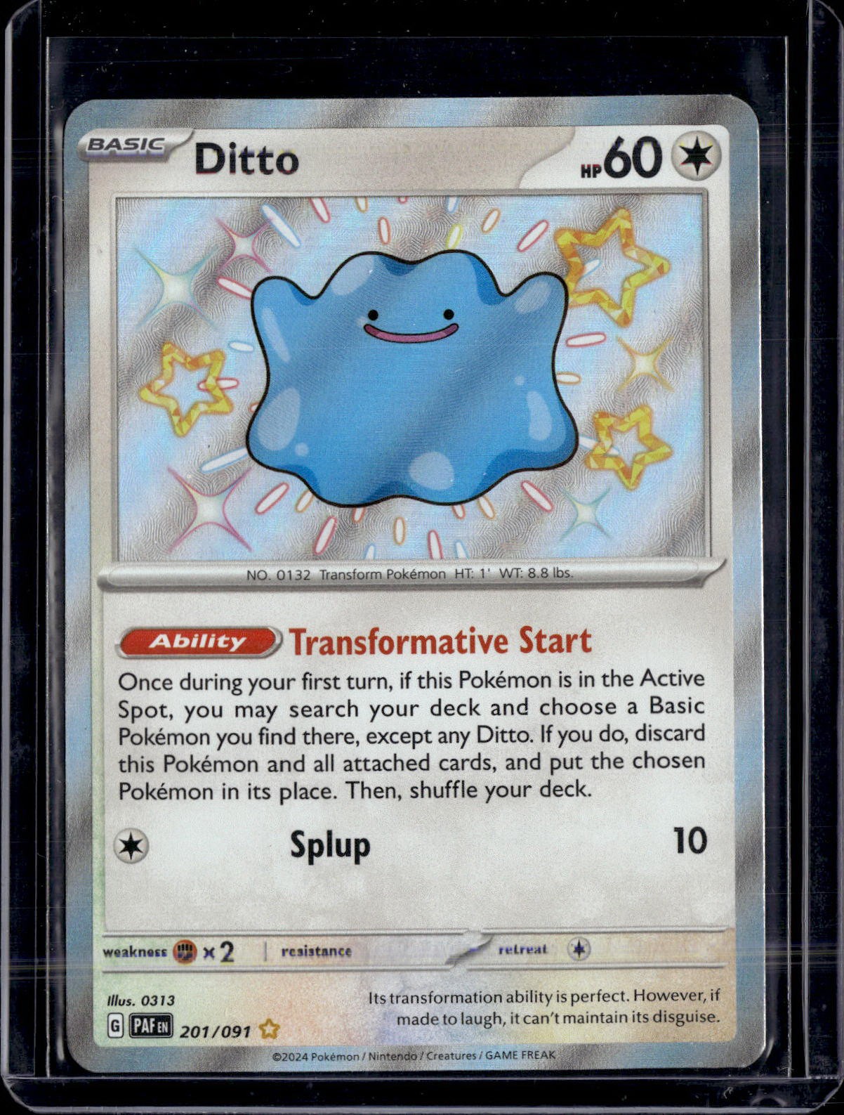 Pokemon SV: Paldean Fates Ditto 201/091