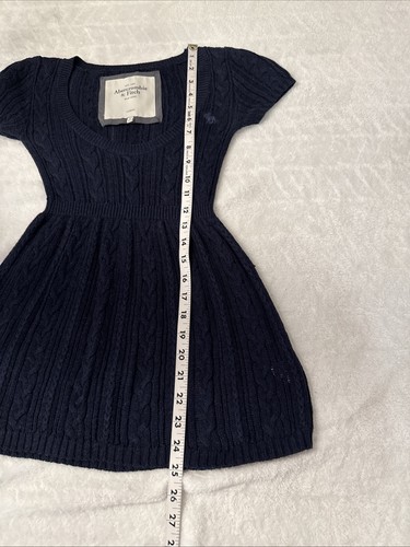 Vintage Y2K Abercrombie Blue Babydoll Short Sleeve Sweater XS - Picture 7 of 7