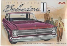 Moebius 1218 1965 Plymouth Belvedere II Model Car Kit
