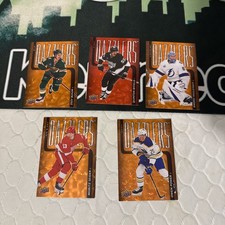 2025-26 Upper Deck Series 2 Dazzlers 4 ORANGE 1 Red Card Lot -  5 Cards