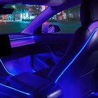 2016-2020 Fit for Tesla Model 3 Y Interior Car Neon Lights (Center Console+Da...