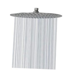 Rain Shower Head, Ultra-Thin Design-Pressure Boosting, 12 Inch Brushed Nickel