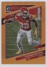 2021 Panini Donruss Optic Orange Prizm 22/199 Tyrann Mathieu #37 17x8