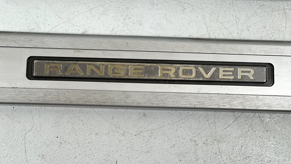 13-20 RANGE ROVER L494 ALFÉIZAR DE PUERTA ILUMINADO DELANTERO Y TRASERO PLACA DE PASO MOLDURA Foto 4 de 4