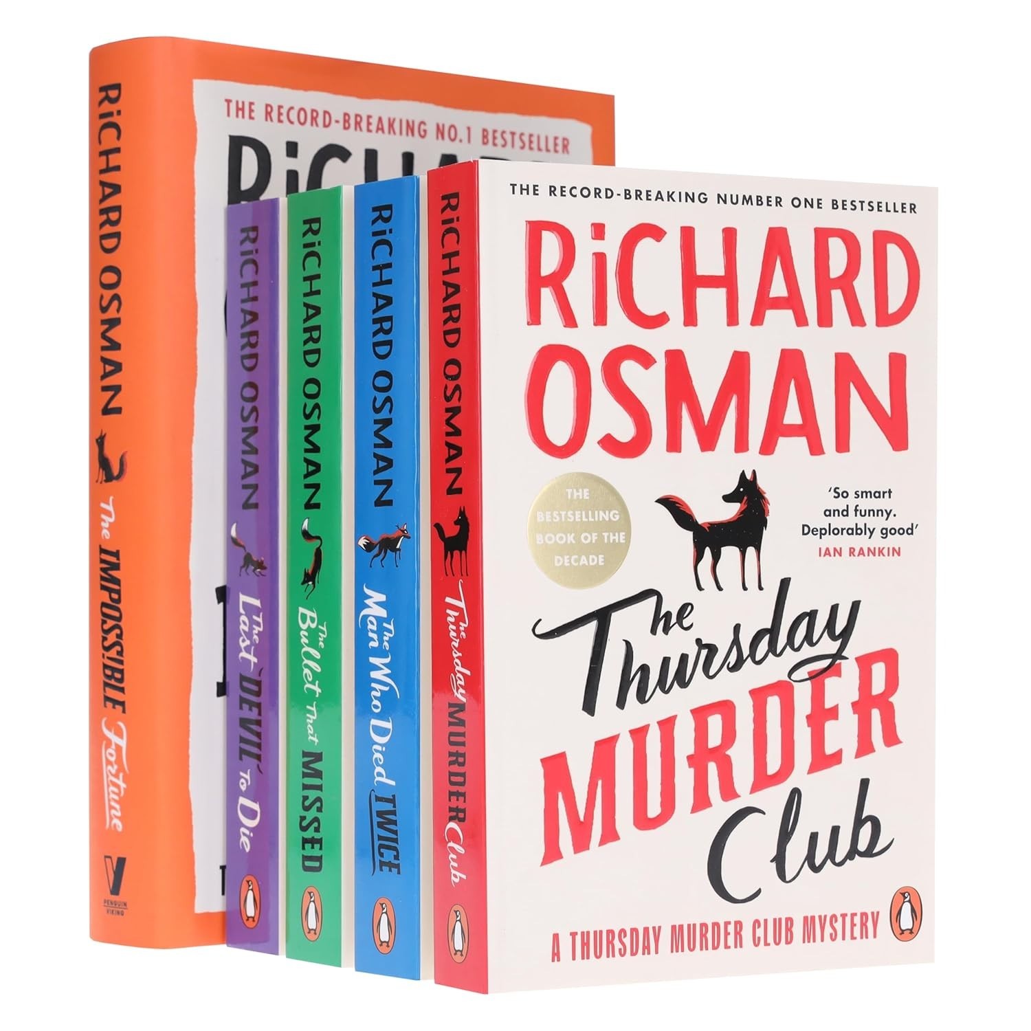 Penguin Random House White Thursday Murder Club Mysteries By Richard Osman 5 Books Collection Set - Fiction - Paperback - Image 2