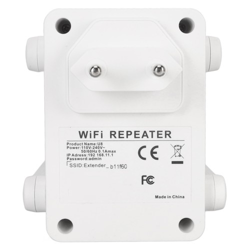 WiFi Extender Relaismodus EU Plug 100‑240V Internet Booster 4 Antennen Für - Afbeelding 4 van 24
