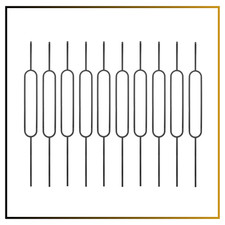 S05 Wrought Iron Balusters fits Deck Railing Hollow 1/2" Oval Spindles - 10 Pack