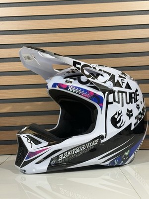 Fox Racing V1 Image Cosmo Helmet Adult Medium - White / Black