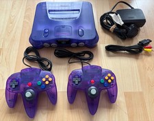 Nintendo 64 N64 Console - PAL - Funtastic Purple Grape In VGC - Ready To Play!!