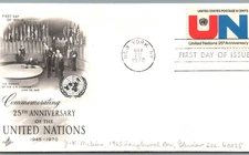 First Day Issue1970-Commemorating 25TH ANNIVERSARY OF THE UNITED NATIONS-pB401