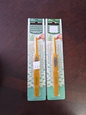 New/Sealed Lot of 2 Clover 1010J Soft Touch Crochet Hook-Size J/6mm Free Ship