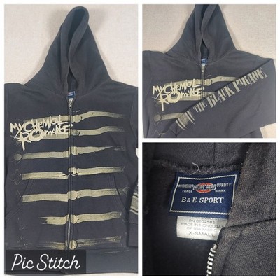 My Chemical Romance The Black Parade Zip Up Concert Hoodie Y2K Vintage Size XS