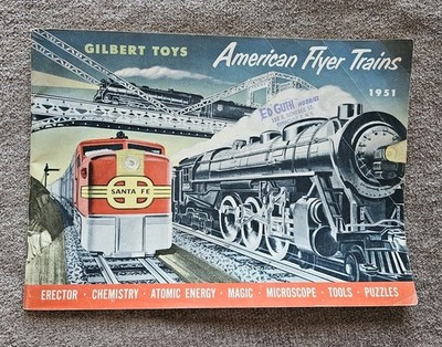 Gilbert Toys American Flyer Trains 1951 Catalog