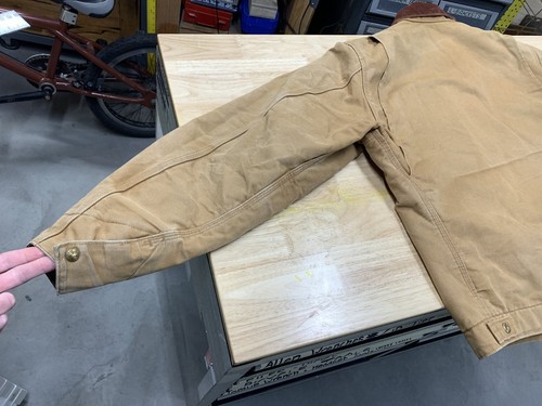 Carhartt Detroit Jacket J001 BRN L Tall Blanket Lined USA Vintage Brown Large by Carhartt, Size L, $199.99 - Photo 12