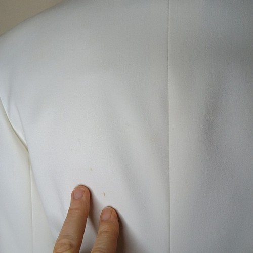 Trina Turk Ivory Wide Collar Button Short Blazer Jacket Size 6 - Picture 12 of 12