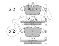 CIFAM Bremsbeläge Satz Vorne Bremsklötze für LAND ROVER Freelander 2 SUV (L359)