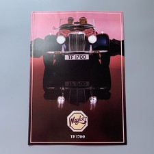 Naylor TF 1700 MG TF Car Sales Brochure 1985