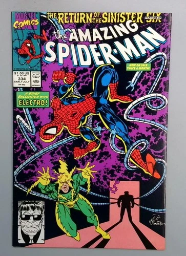Amazing Spider-Man #334 VF/NM Sinister Six Returns Marvel 1990