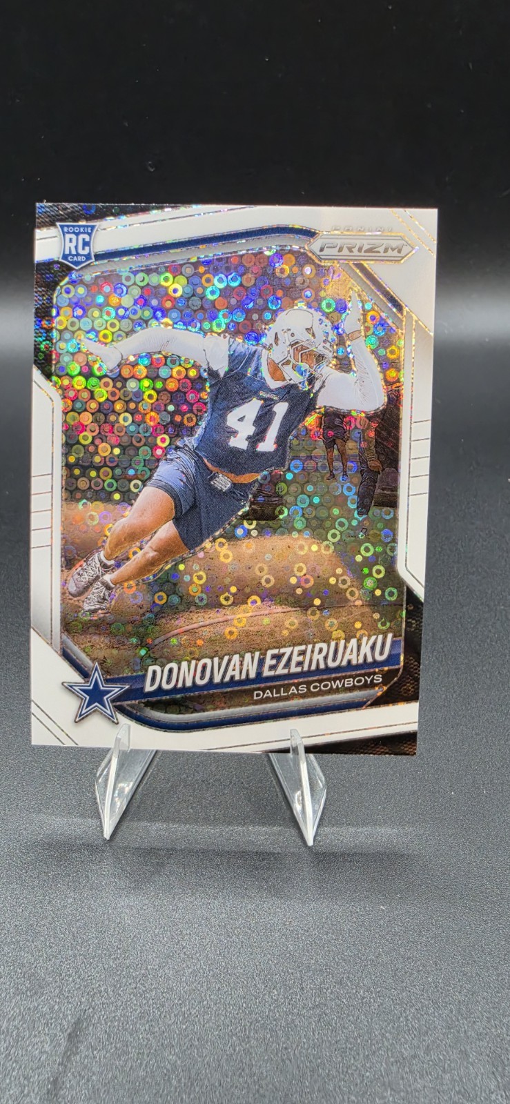 2025 Panini Prizm - Rookies Donovan Ezeiruaku #314 White Disco Prizm (RC)