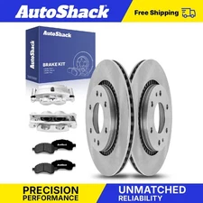 Front Brake Rotors Premium Ceramic Pads Calipers for GMC Envoy Saab 9-7x
