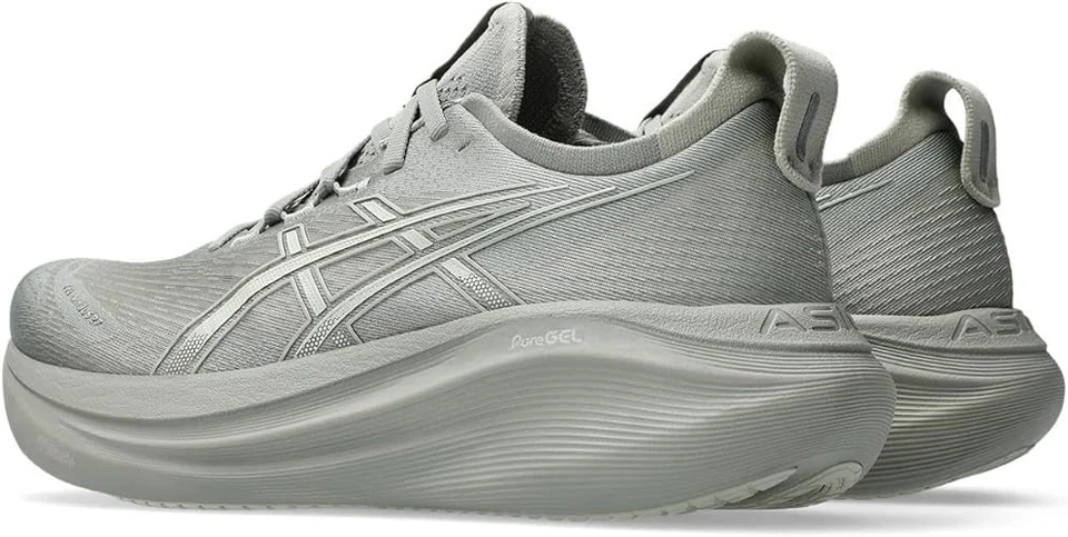 Nuove scarpe da corsa asics GEL-NIMBUS 27 1011B958 020 grigie nuove - Immagine 2 di 4