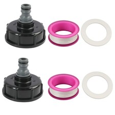 2 Pièces S60x6 IBC Bouchon cuve 1000l de Réservoir Raccord, Adaptateur