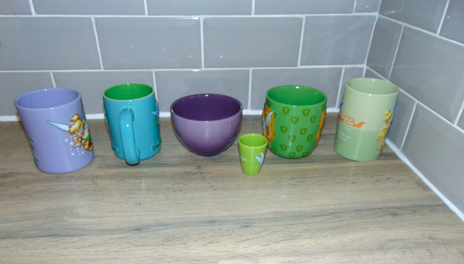 Disney Tinkerbell 3D Embossed Double-Sided Mugs/Cups - Store/Disneyland Resort