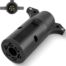 7 RV Blade to 6 Pole 7-Way to 6-Way round Trailer Adapter 7 Pin to 6 Pin Wiring