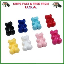 20pcs 19mm*12mm DIY Pendant Gummy Mini Bear Candy Color Jewelry Making Char