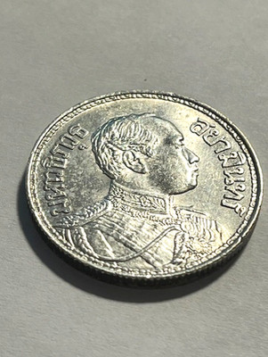 1916 Thailand 1 Baht/Silver/Type 3/BU #20377-2
