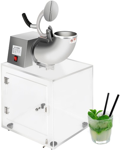 Snow Cone Machine Commercial 440lbs/hr Stainless Steel Ice Shaver Maker Machi...