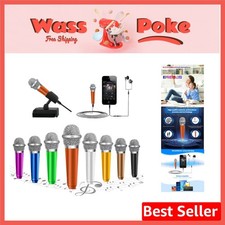 Lightweight Aluminum Mini Microphone with 1-Touch Recording for All Devices