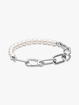AUTHENTIC PANDORA ME Links Freshwater Cultured Pearl Bracelet 599694C01 6.9''