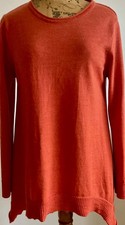 OSKA   ORANGE SWEATER  100% virgin wool Size 12 UK 12-14