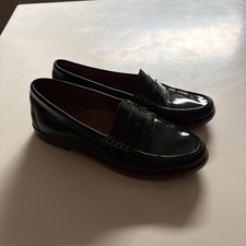 G.H Bass Weejuns WHITNEY Penny Loafers Women Size 8 Green Patent Leather Shoes