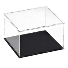 Acrylic Clear Display Case Box Dustproof Protection Showcase 30x30x25cm