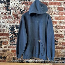Carhartt K121 CHH Hoodie Sweatshirt Charcoal Dark Gray Mens XL Loose Fit