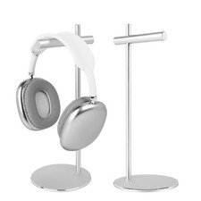 Aluminum Alloy Headphone Stand Desk NonSlip Base Universal Headset Silver