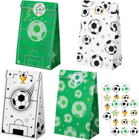 20 StüCk PapiertüTen Fussball, 4 Stile FußBall Mitgebsel TüTen GeburtstagstüTen