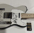 THE DESCENDENTS SIGNED CUSTOM ELECTRIC GUITAR MILO AUKERMAN ALL 4 JSA COA — photo 2
