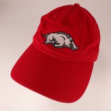 Arkansas Razorbacks Rot Baseballmütze Cap Bestickt Hog Logo Einheitsgröße Für Am