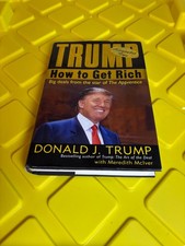 2004 How To Get Rich 1st Edition Hard Cover Signed (on Interior) By Donald Trump