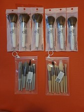 6 ELF Cosmetic Multi-use Total Face Applicator Brush 2 8PC Mini Macaron Makeup